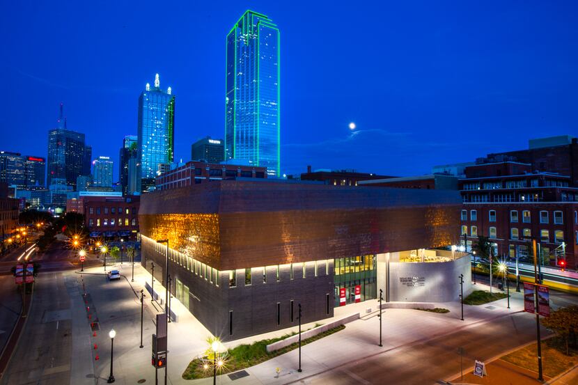 This Sept. 11, 2019, file photo shows the then-new Dallas Holocaust and Human Rights Museum.