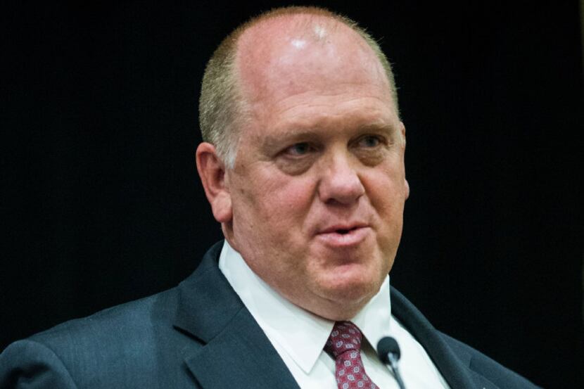 Thomas Homan, acting director of U.S. Immigration and Customs Enforcement (ICE), speaks as...