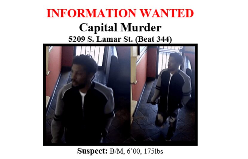 Dallas police released these photos of a person of interest in a deadly robbery in South...