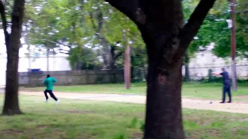 In this April 4, 2015 image from video, Walter Scott is shot by police Officer Michael...