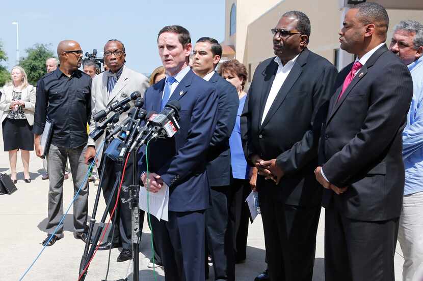 Dallas County Judge Clay Jenkins held a news conference Thursday detailing plans to help...