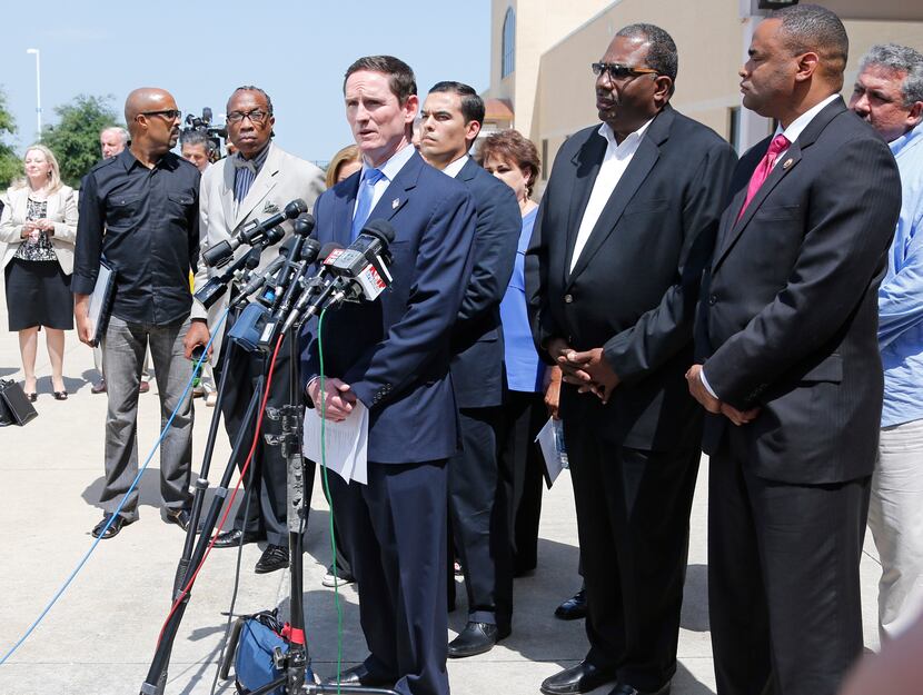 Dallas County Judge Clay Jenkins held a news conference Thursday detailing plans to help...