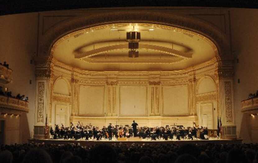 The FWSO at Carnegie Hall on Jan. 25, 2008.