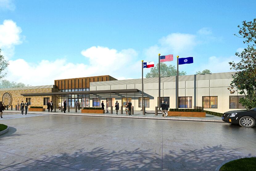 A graphical rendering showing the new U.S. Citizenship and Immigration Services' Texas...