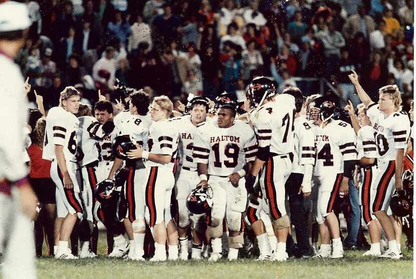 The 1987 Haltom football team went 9-1 on its way to winning district and bi-district titles...