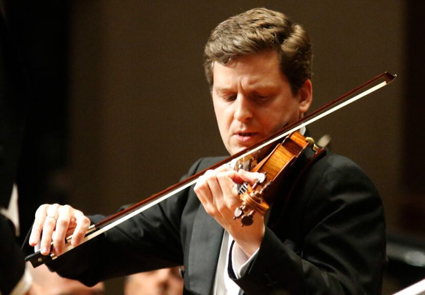 Solo violinist James Ehnes performs Aaron Jay Kernis' Violin Concerto with guest conductor...