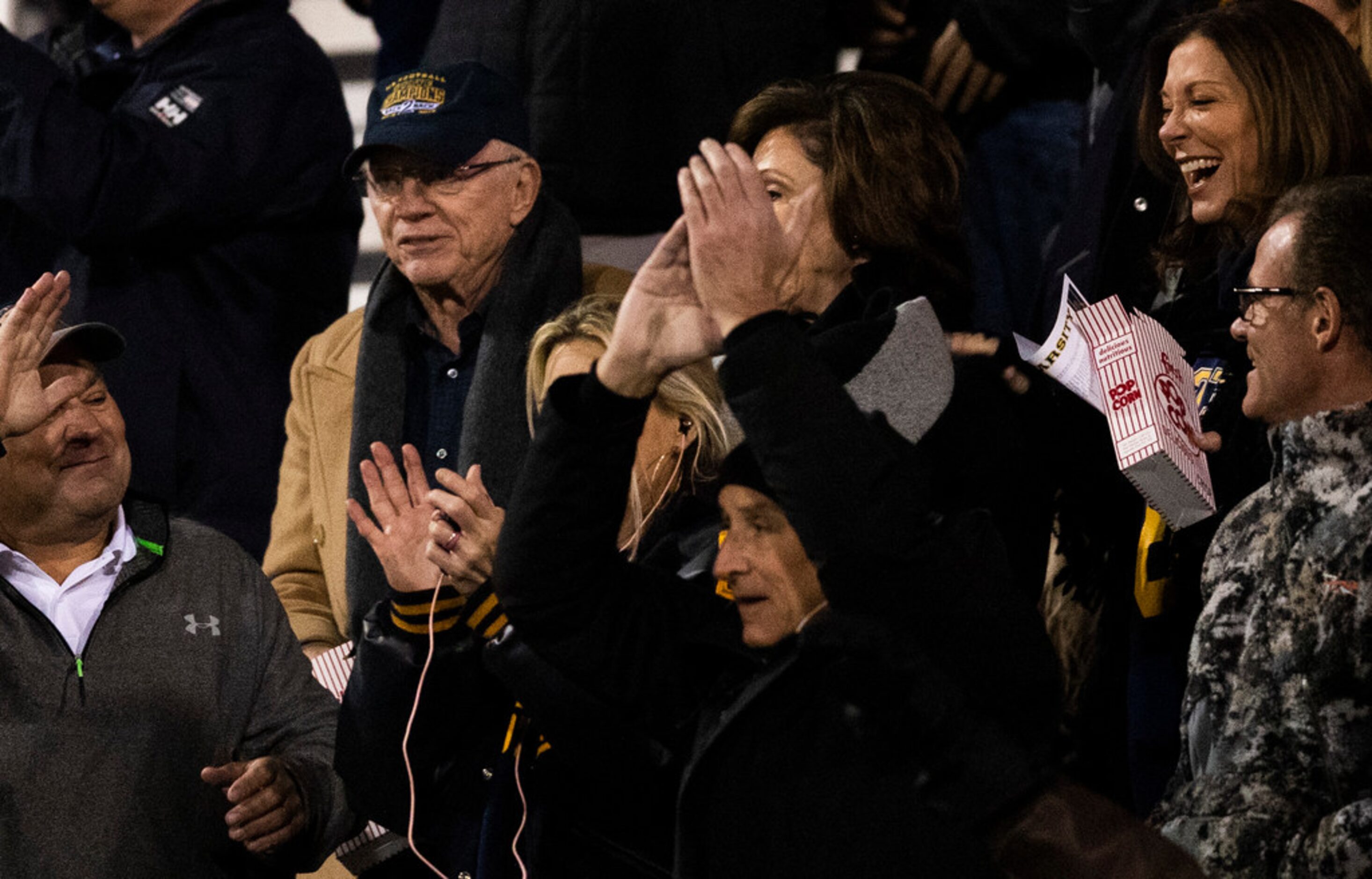 Dallas Cowboys Owner Jerry Jones, his wife Eugenia Jones, and his daughter Charlotte Jones...