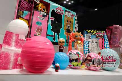 Eco-friendly L.O.L. Surprise! items, from MGA Entertainment, are displayed at Toy Fair New...