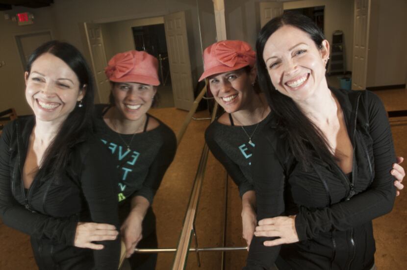 After Karen Soltero (front) and her childhood friend, Molly Setnick, started Crowbar Cardio,...