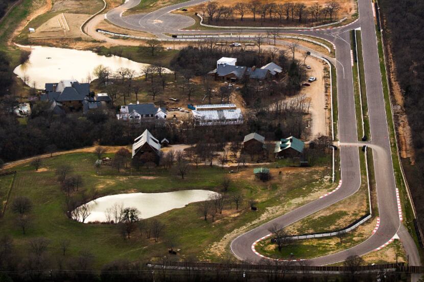 The site of the Toyota executive retreat in Denton County on Monday. The property includes a...