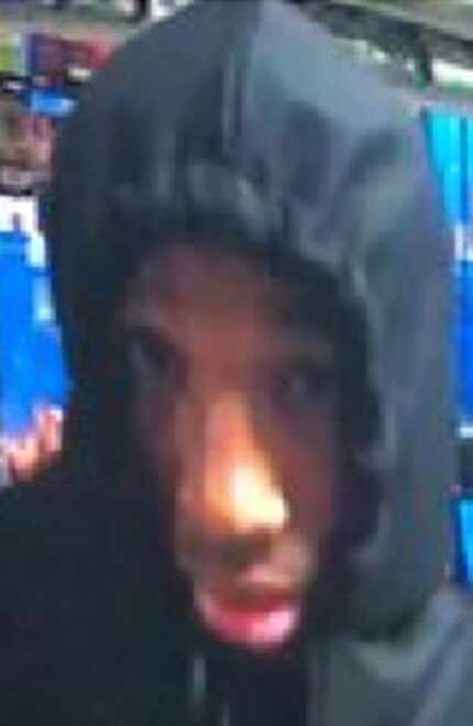 Another robber wore a black hoodie and bluejeans.