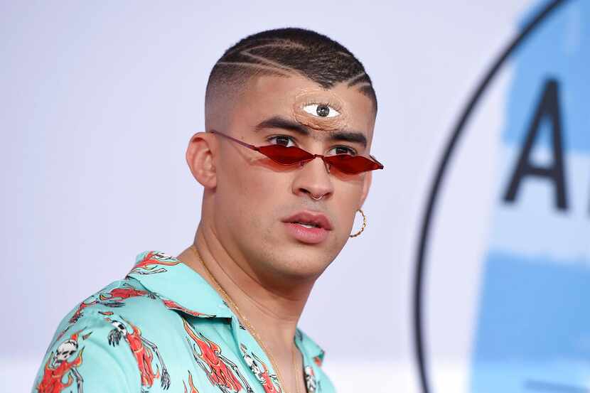 Bad Bunny llega a la ceremonia de los American Music Awards el martes 9 de octubre del 2018...