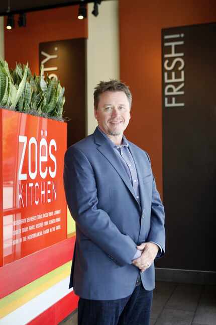 Zoe's Kitchen president and CEO Kevin Miles at a Zoe's Kitchen, on Wednesday, May 28, 2014...