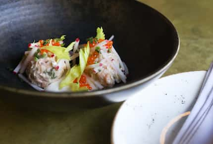 Smoked white fish dip with trout roe is among the new menu items at Knox Bistro in Dallas.