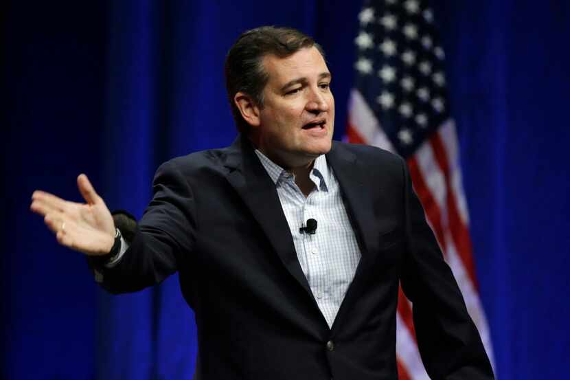  Sen. Ted Cruz addresses the Sunshine Summit in Orlando, Fla., Friday Nov. 13, 2015. (AP...
