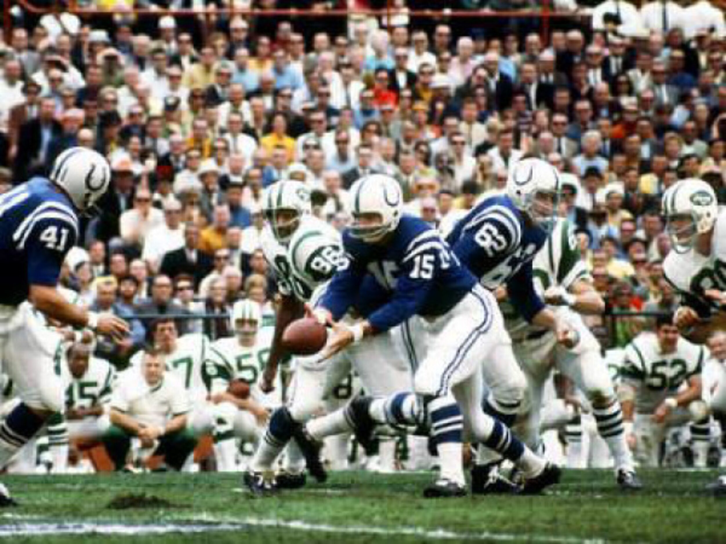 22. Jimmy Orr wide open:

The Colts were 18-point favorites over the Jets in the 1969 Super...