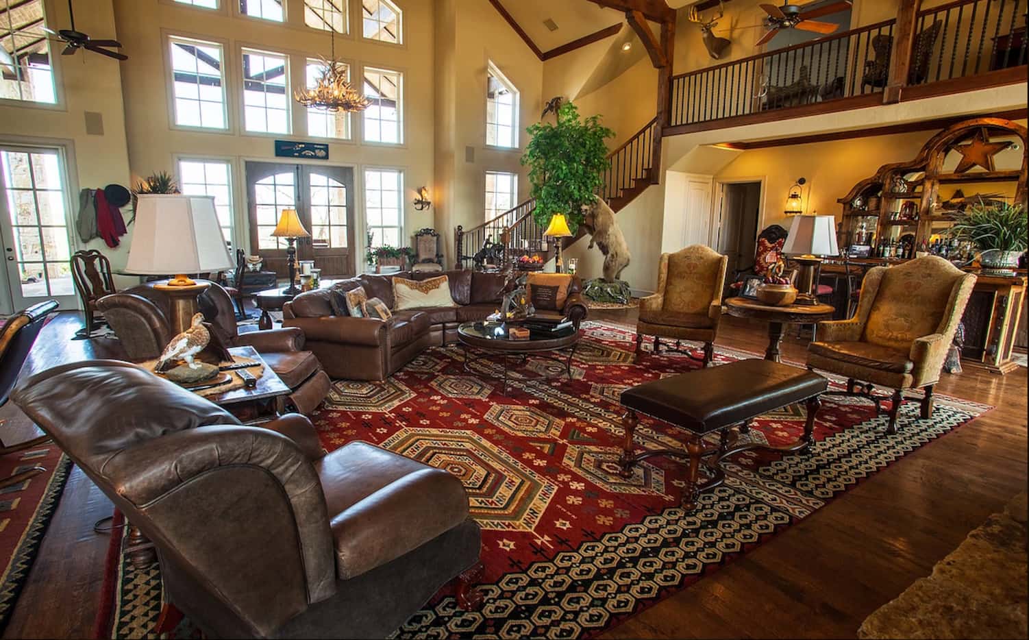 The ranch has an 8,000-square-foot main house.