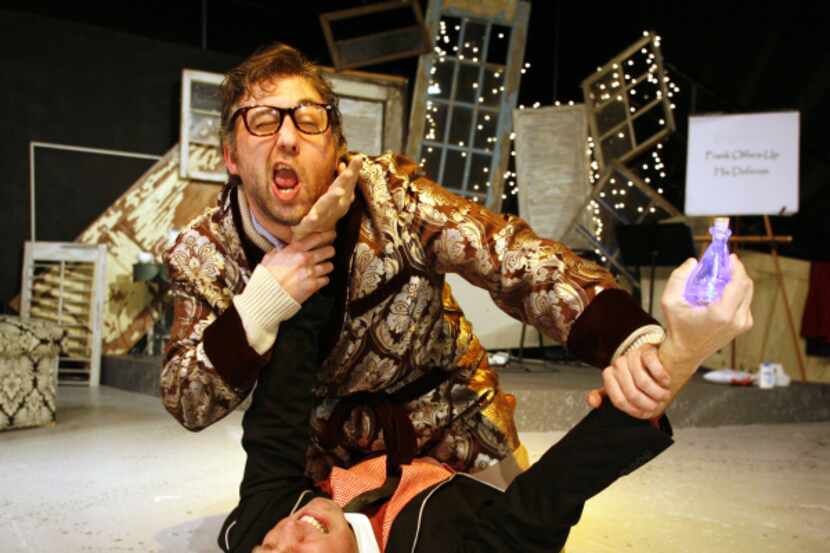 Duane Deering (bottom) and Brian Witkowicz in a scene from "Melancholy Play."