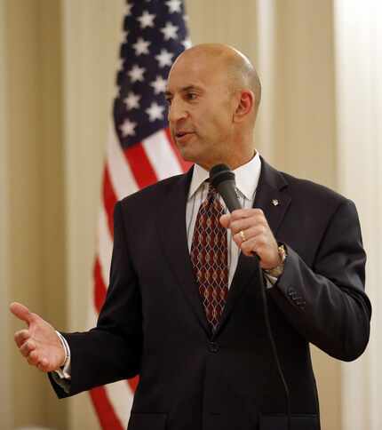 Matt Shaheen says, "None of the potential candidates in the race will impact my decision on...