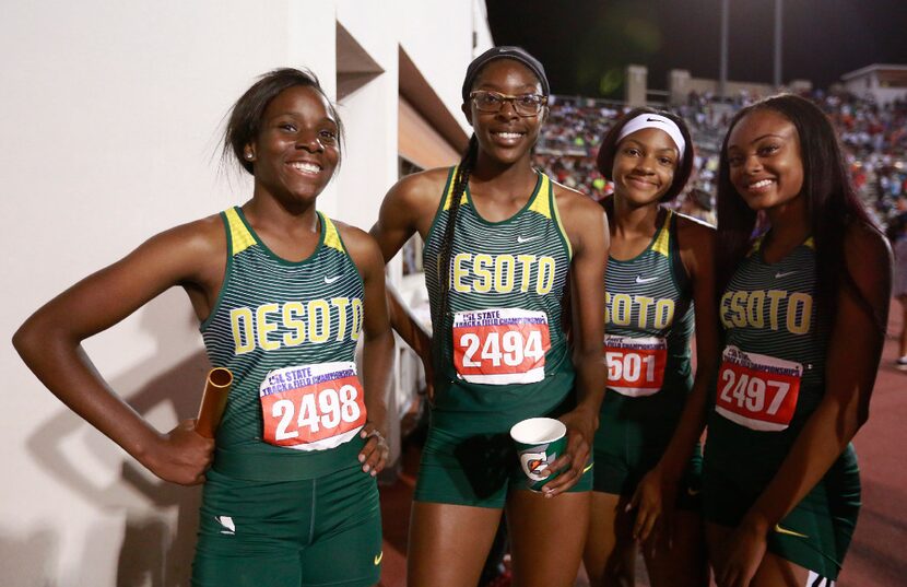 DeSoto's Bryannia Murphy (2498), Rosaline Effiong (2494), Cierra Wash (2501), Jalese Moore...