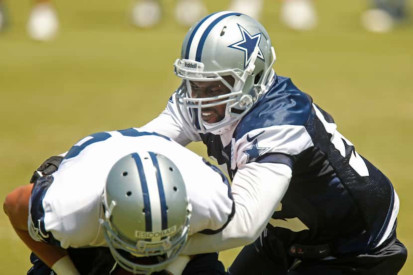 Cowboys linebacker Justin Durant (right) . (Michael Ainsworth/The Dallas Morning News)