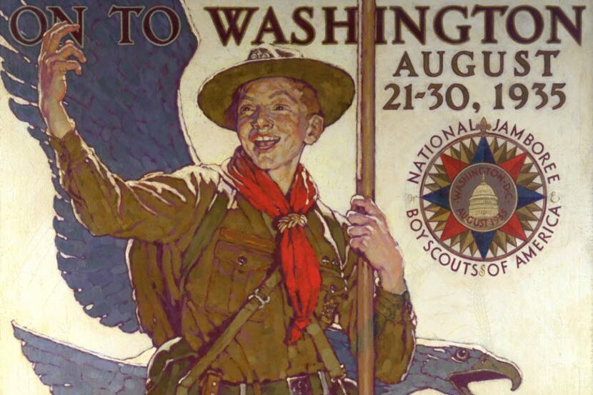 On to Washington, c. 1933, Norman Rockwell, oil on canvas. (National Scouting Museum) 