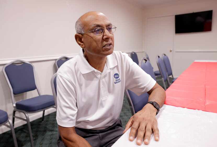 Best Western general manager Manhar Das still has 18 families staying at his hotel with...