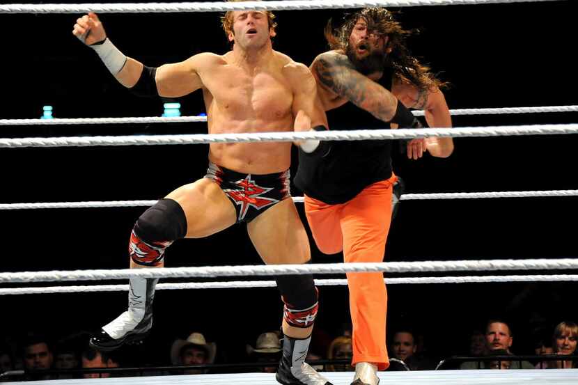 Bray Wyatt gets revenge by smacking his opponent Zack Ryder into a daze at the WWE World Raw...
