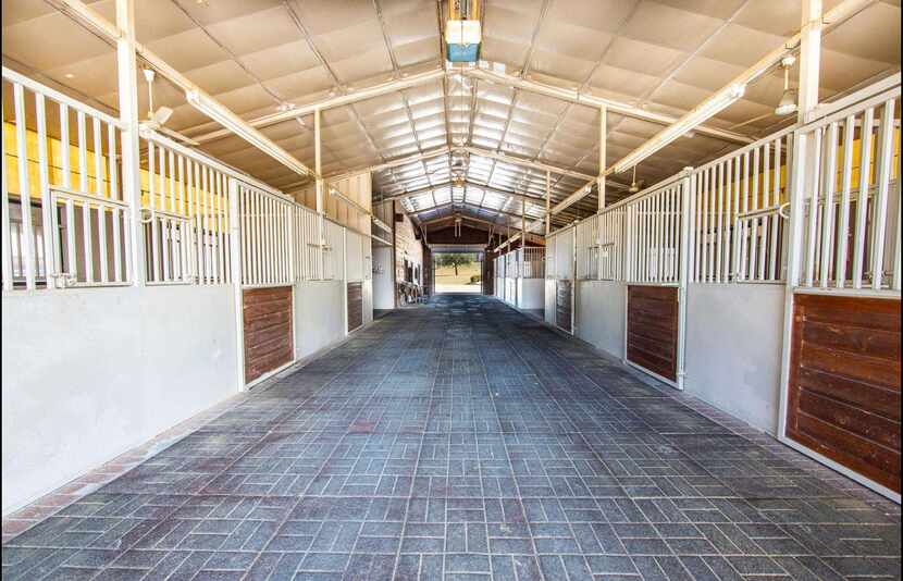 The ranch includes a 19-stall horse barn.