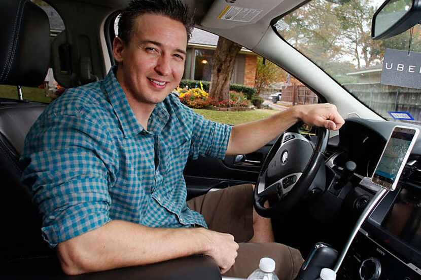 Gerald Ogden, a Dallas personal trainer, started driving for Uber in order to contribute to...