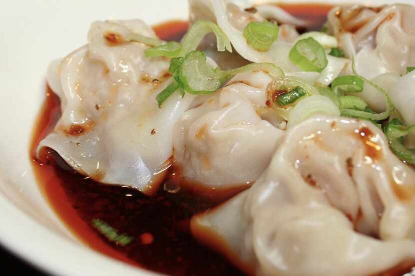Spicy wontons from Wu Wei Din Chinese Cuisine, which will open a location in Lewisville next...