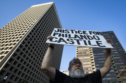 John Fullinwider, co-founder of Mothers Against Police Brutality,  participated in a Black...