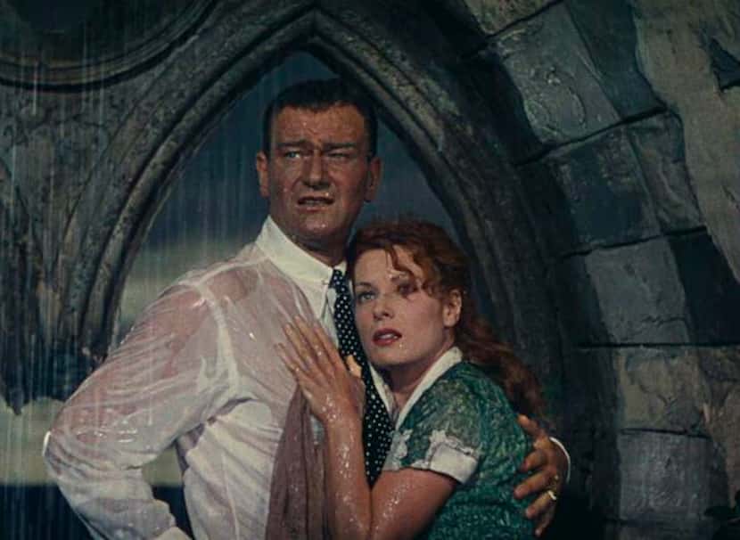 
Maureen O'Hara and John Wayne in The Quiet Man, a 1952 film directed by John Ford. 
