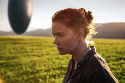 Amy Adams as Dr. Louise Banks in a scene from the movie "Arrival," directed by Denis...