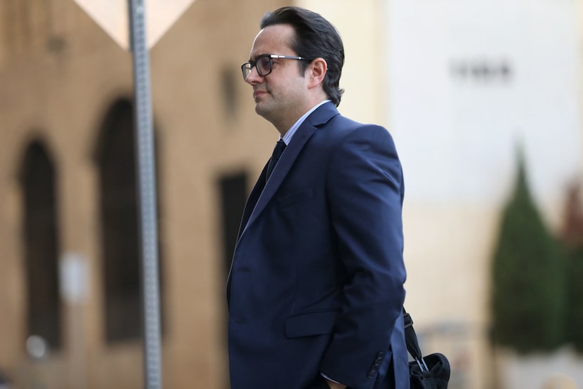 Dr. Michael Rimlawi walks into the Earle Cabell Federal Building in downtown Dallas on...