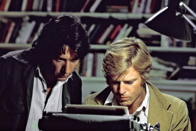 Dustin Hoffman and Robert Redford go up against the White House in All the President's Men.  