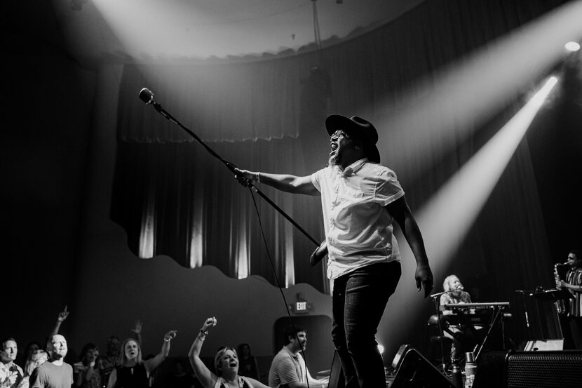 Chadwick Murray performed with the Bastards of Soul at the Ridglea Theater in Fort Worth.