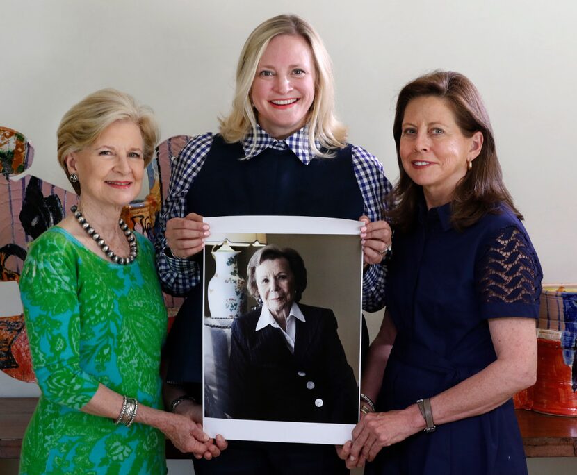 "Sisters in secrecy," from left, philanthropist Caren Prothro, Jennifer Sampson, CEO of...