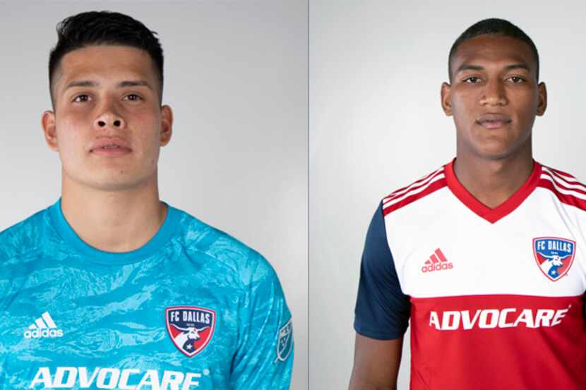 Jesse Gonzalez, Carlos Gruezo, and Pablo Aranguiz of FC Dallas