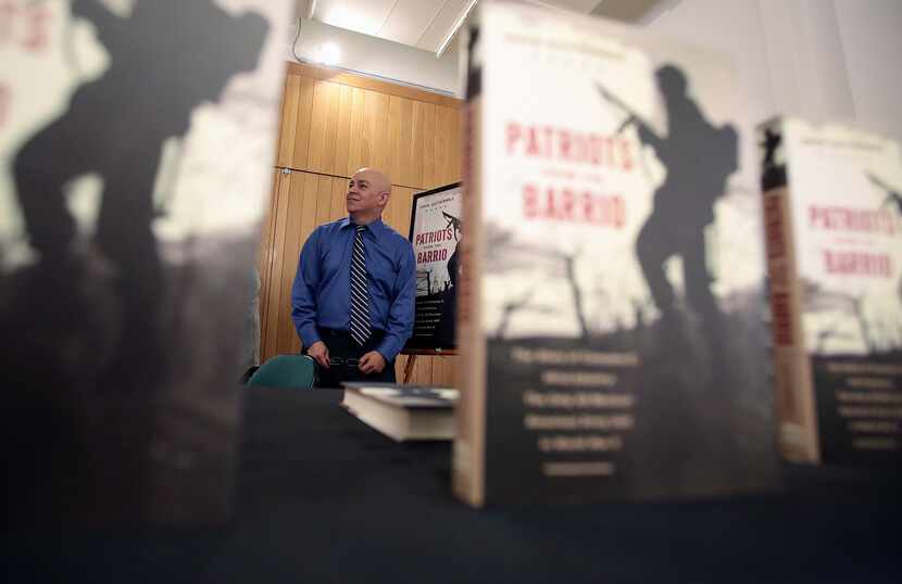 Dave Gutiérrez  signed copies of his book at the Latino Cultural Center in Dallas on May 26,...