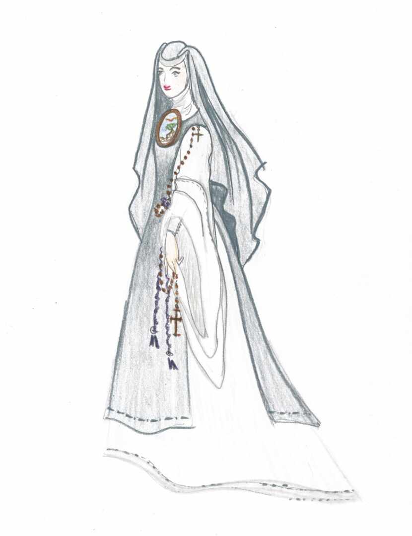 One of Austin Scarlett's sketches for the Fort Worth Opera production of "With Blood, With...