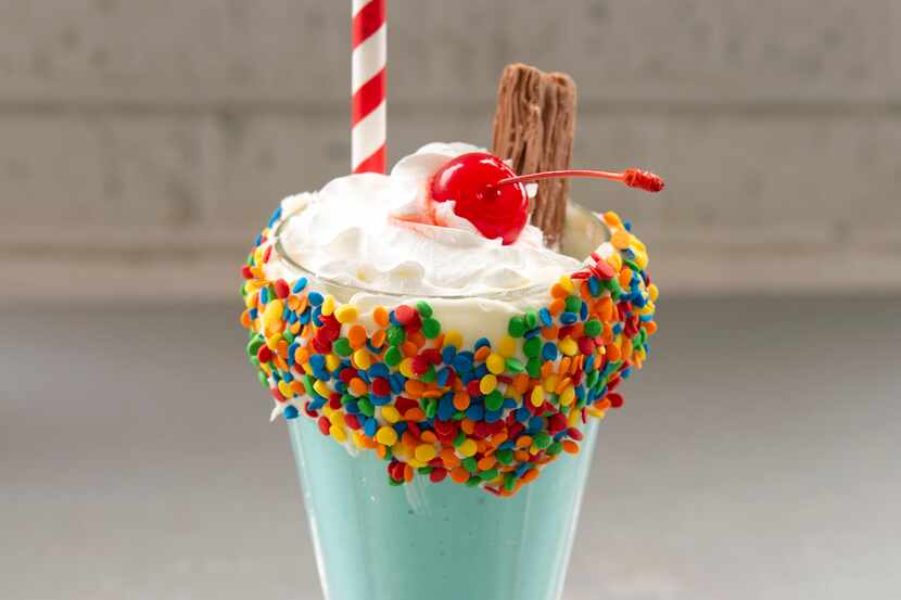 The Flake shake is a vanilla-based shake with a Cadbury Flake Chocolate Bar and sprinkles....