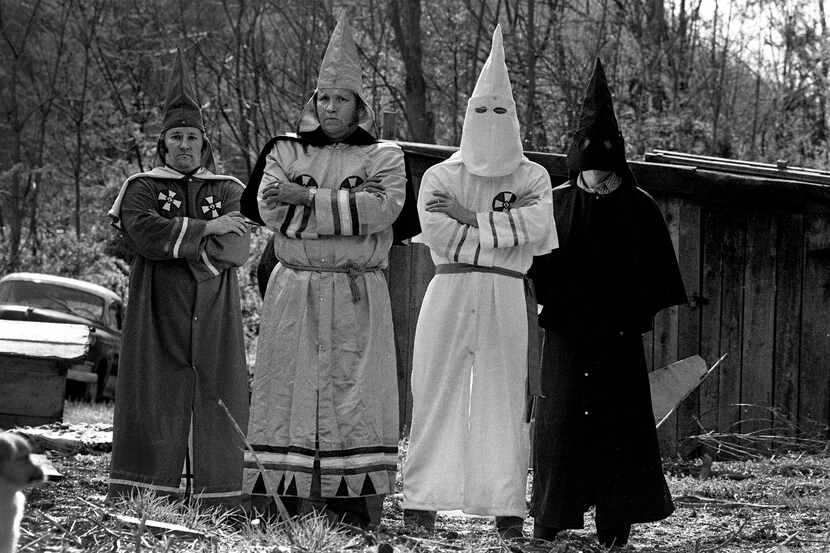 Members of the Klu Klux Klan near Charleston, W.Va., in 1983.  (Bill Tiernan/The Charleston...