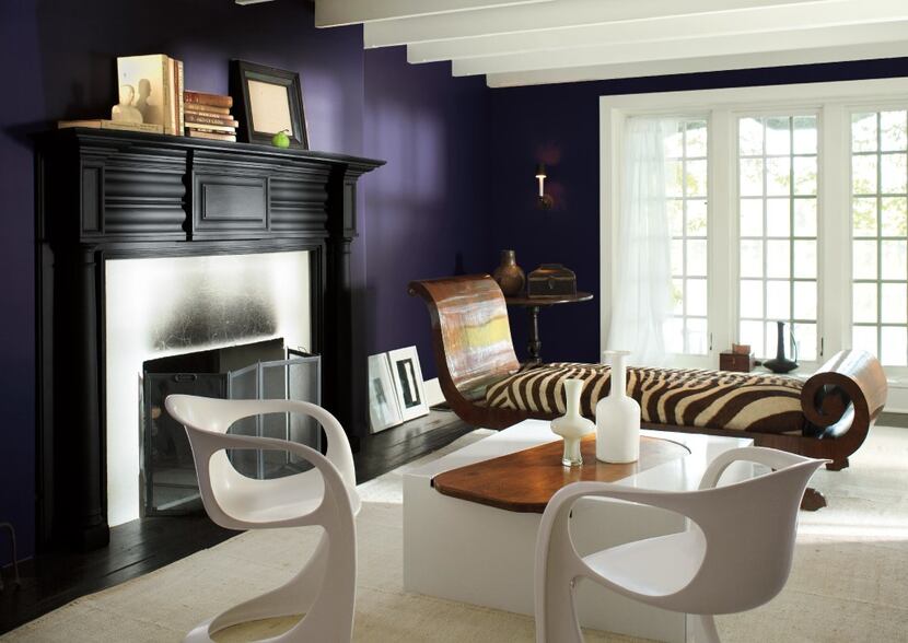 Rich and saturated, Shadow from Benjamin Moore is a dramatic, royal amethyst. It leads a...