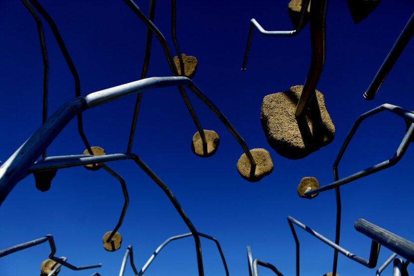 Ruben Ochoa's "Flock in Space" at the Trinity River Audubon Center in Southeast Dallas...