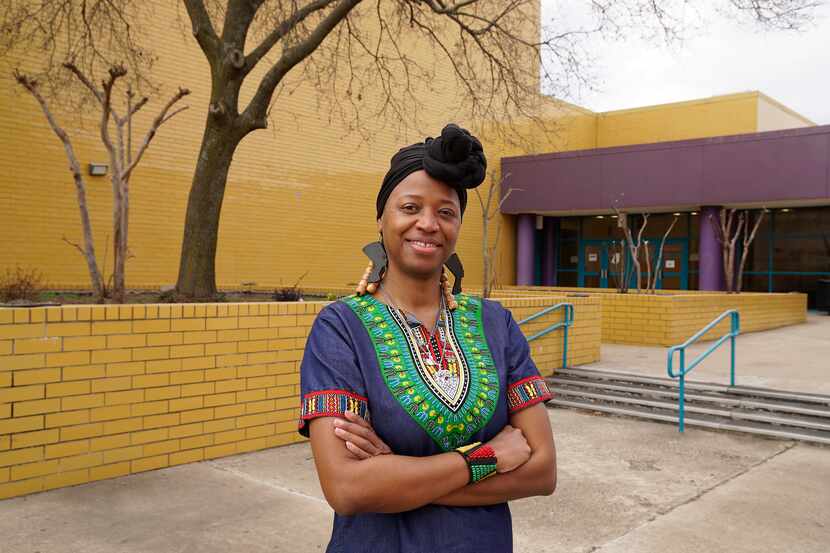 Molina High School African American Studies teacher Tracy Smith at the school in...