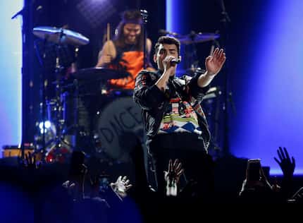 Joe Jonas of DNCE performs at the American Airlines Center in Dallas on June 18, 2016.