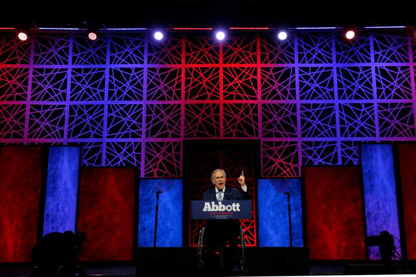 In this May 12, 2016, file photo, Texas Gov. Greg Abbott speaks during the opening of the...