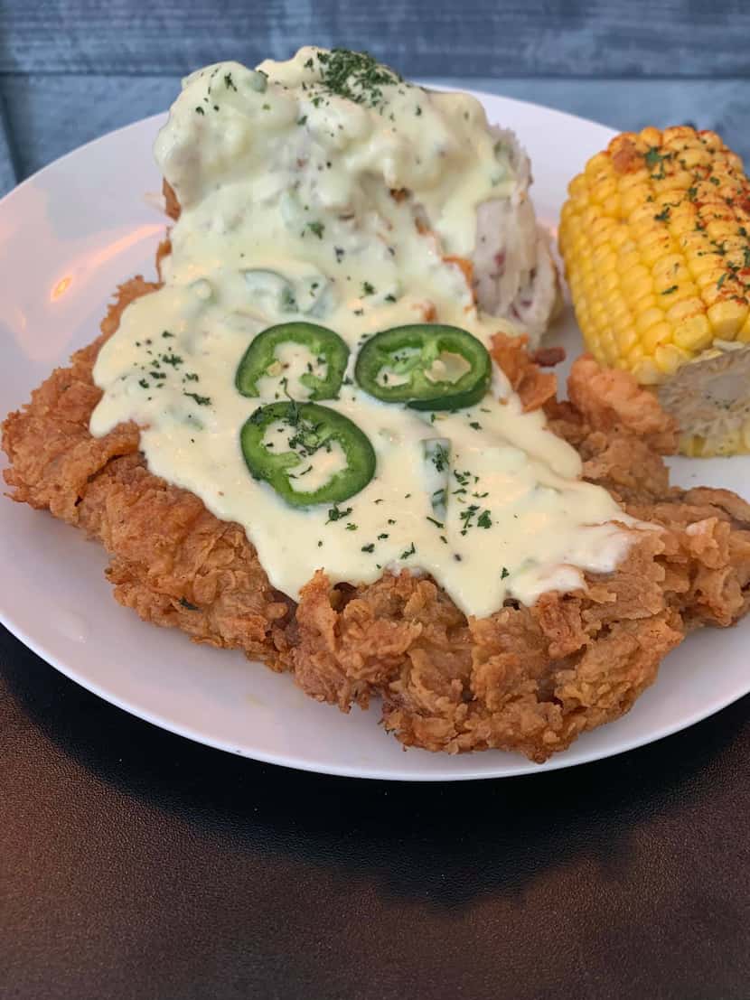 The chicken fried ribeye is one of the most popular specials at Aunt Cissy's in Irving. ORG...