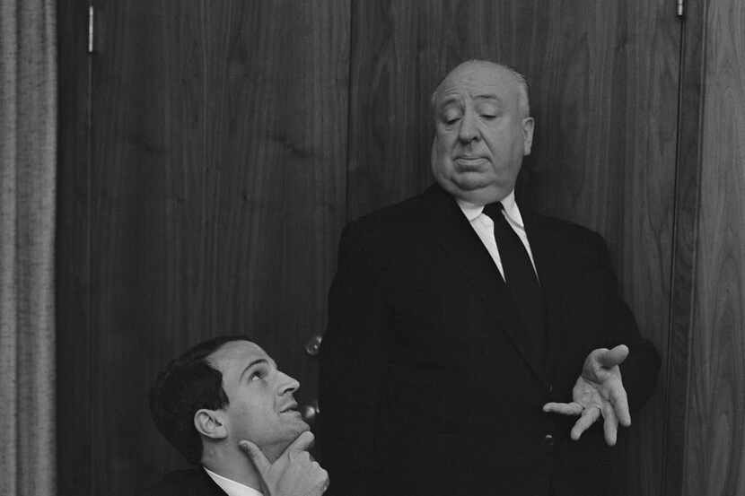 Alfred Hitchcock (right) and Francois Truffaut in the film "Hitchcock/Truffaut." (Philippe...
